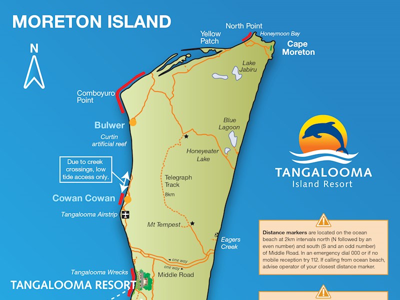 Tangalooma Island Resort Map