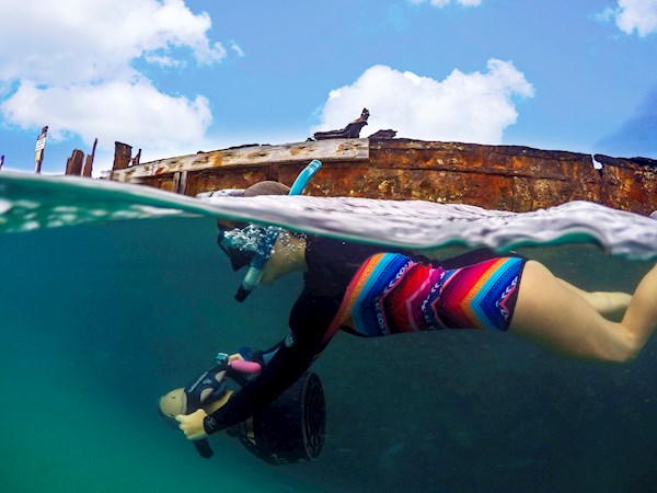 Tangalooma Sea Scooter Underwater