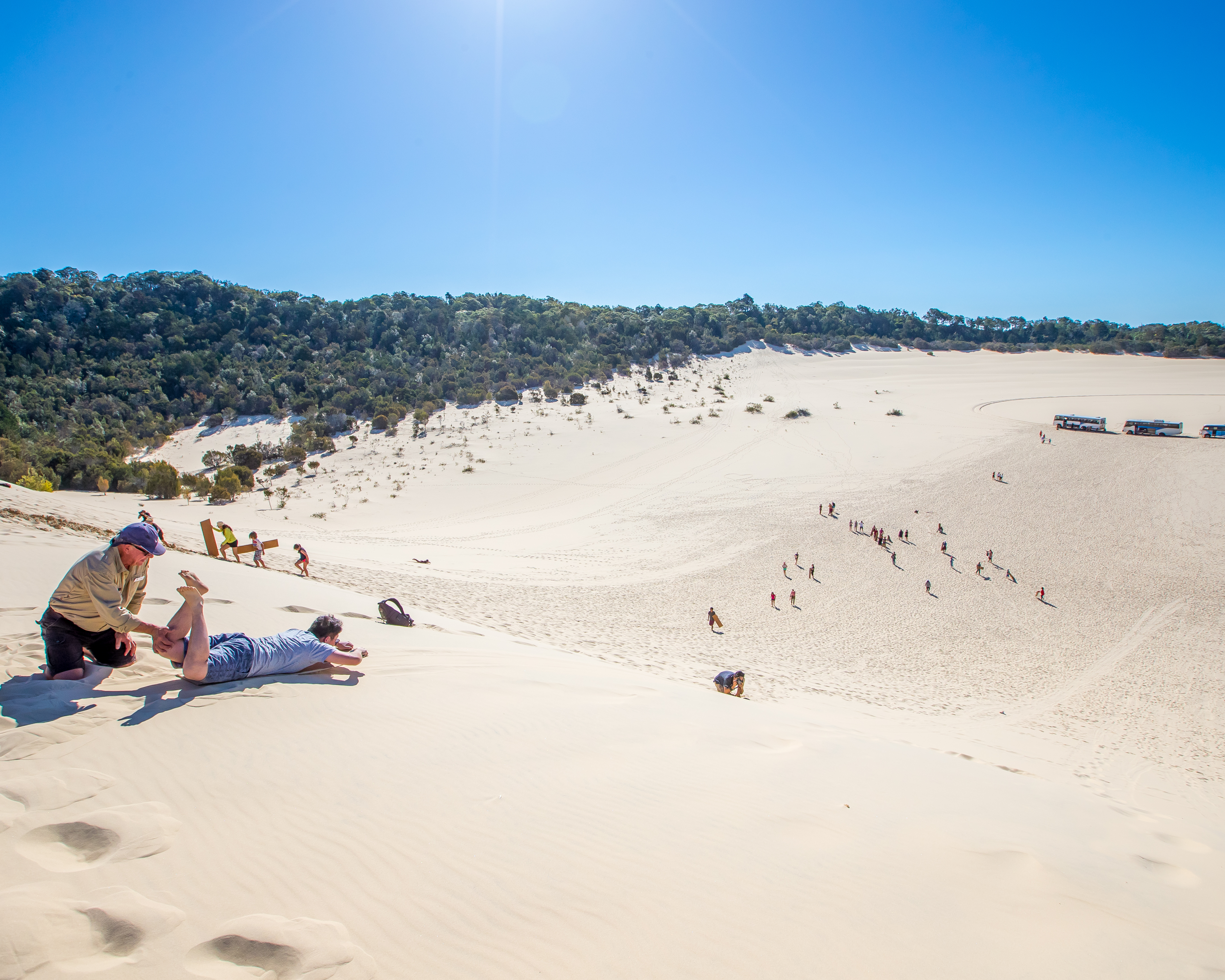 Tangalooma Sand Tobogganing on Moreton Island